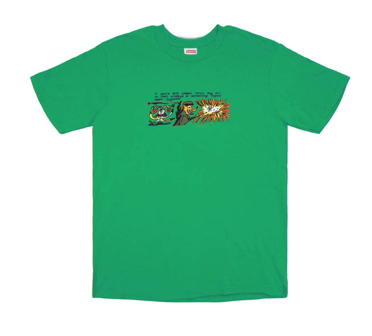 Supreme Dog Sht Pine Green Tee fw17 xl