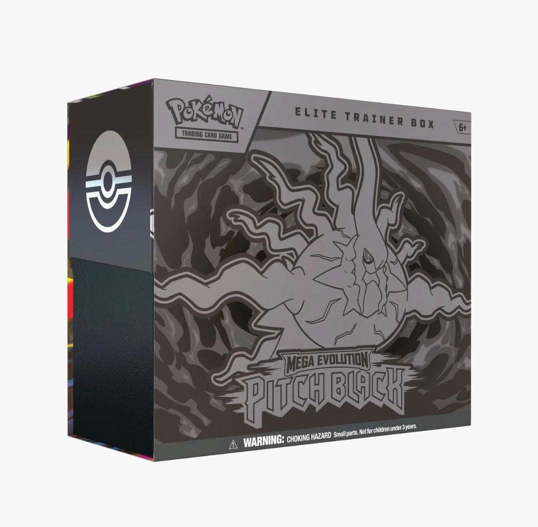 Pokemon Pitch Black ME05 Elite Trainer Box factory sealed with Necrozma artwork and booster packs