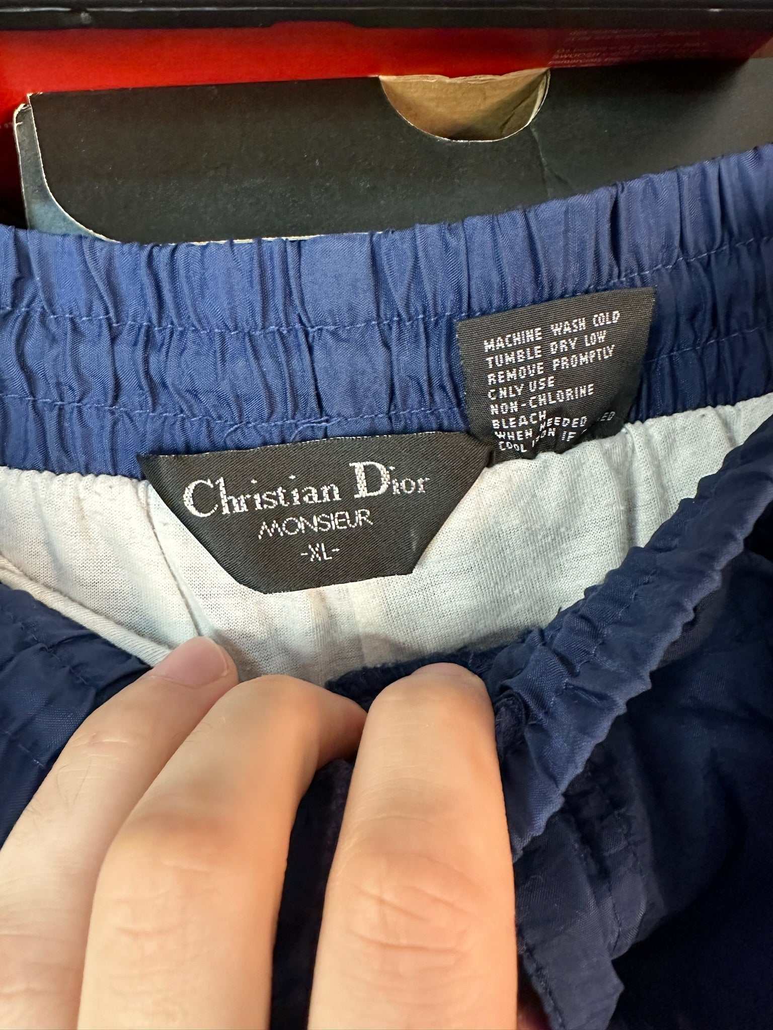 Vintage Christian Dior Monsieur Trackpant XL, 80s design, used and clean.